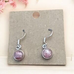 NWOT .925 Sterling Silver Rhodochrosite Earrings